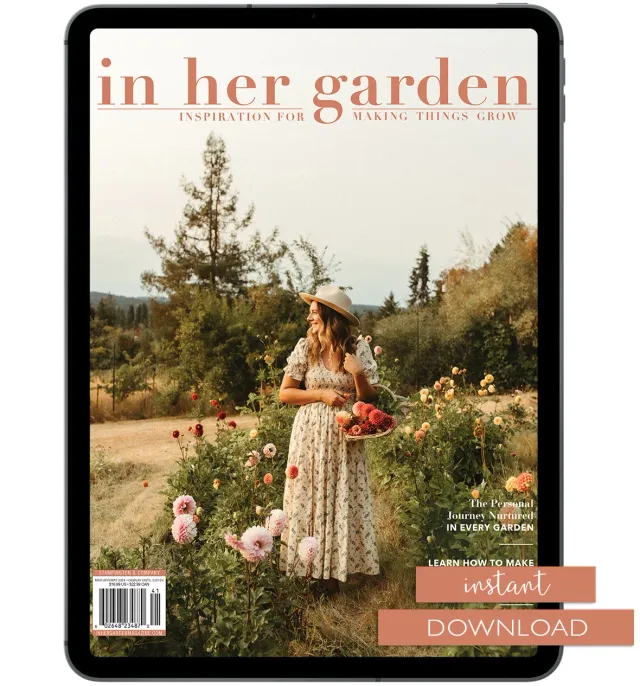Stampington In Her Garden Spring 2024 blad PDF hage