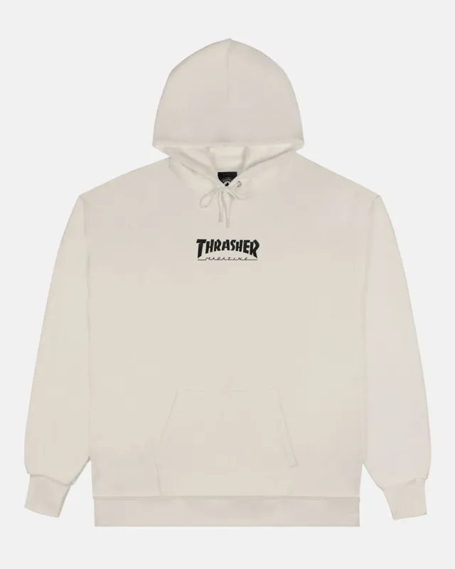 Thrasher Mag Logo Heavyweight hettegenser bone