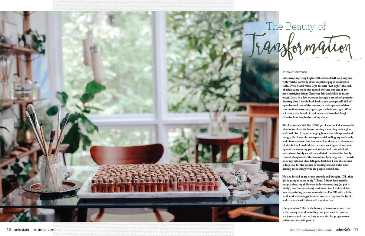 Stampington In Her Studio Summer 2021 blad papir 160 sider