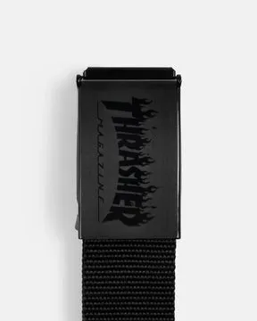Thrasher Flame webbelte svart med flaskeåpner
