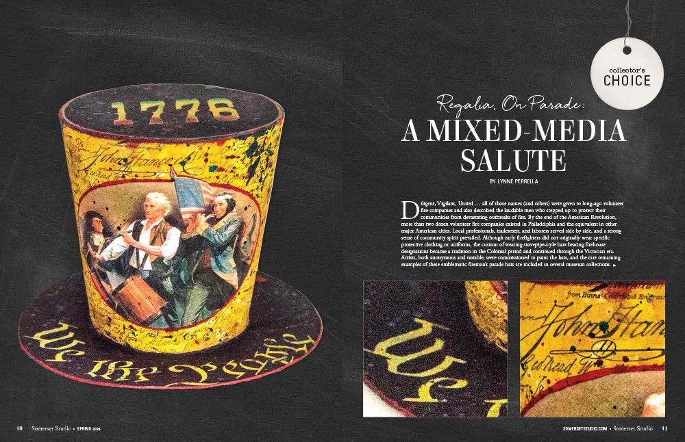 Stampington Somerset Studio Spring 2024 blad PDF mixed-media