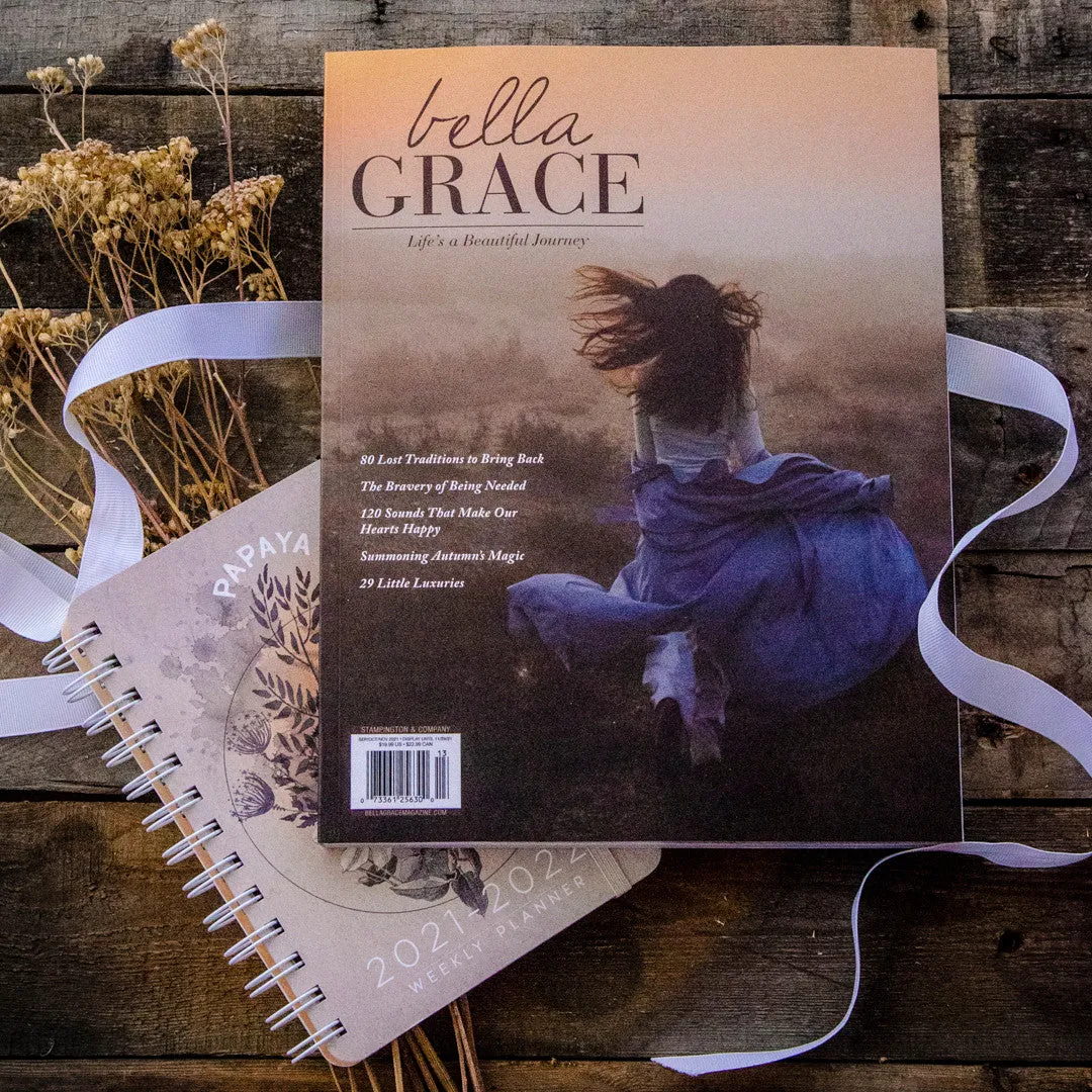 Stampington Bella Grace Golden Hour sett blad planner