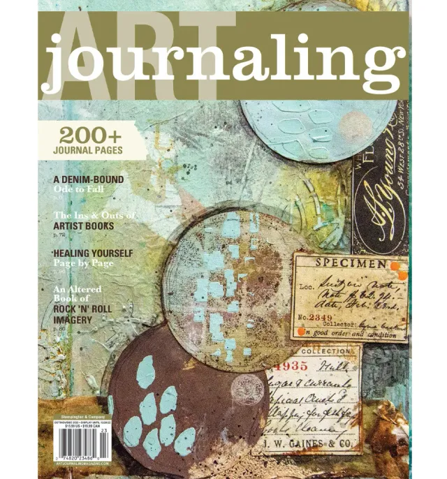 Stampington Art Journaling Autumn 2022 blad høstutgave 144 sider