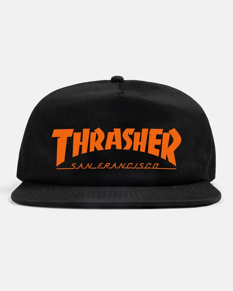 Thrasher SF Mag snapback caps svart oransje