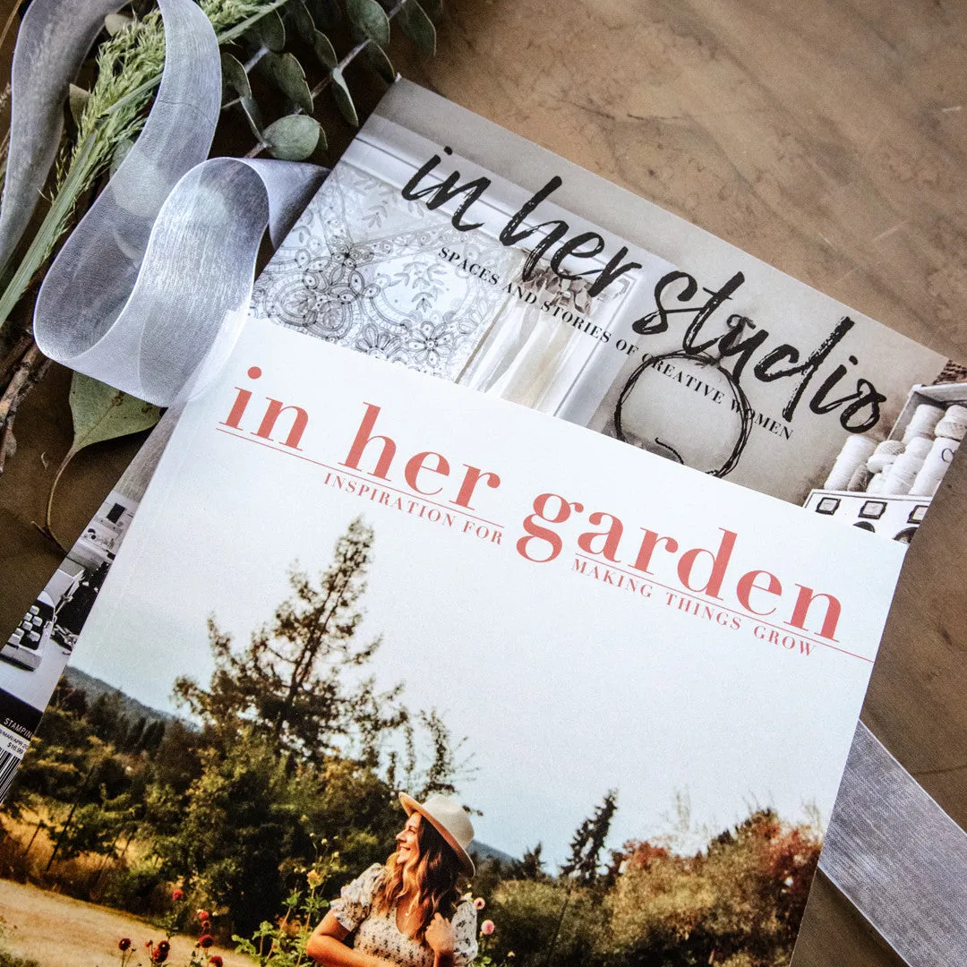 Stampington Sacred Spaces Springtime pakke 2 blad hage studio