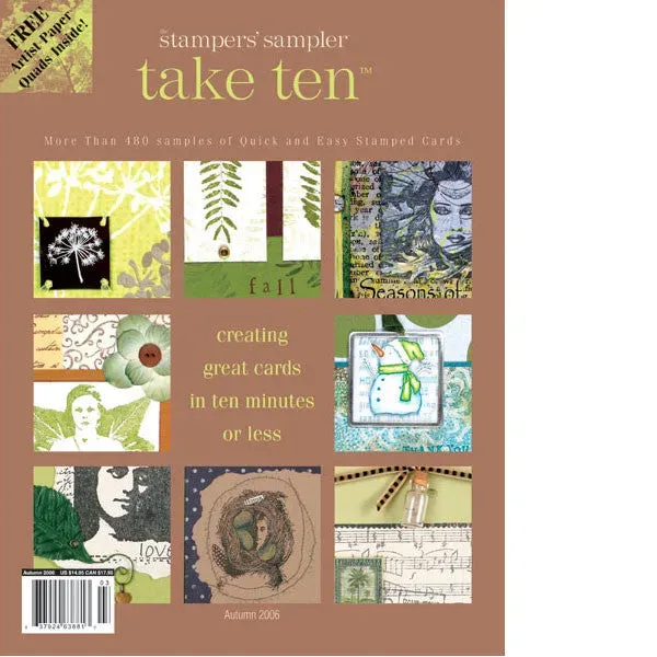 Stampington Take Ten Autumn 2006 blad kortlaging 480 kort