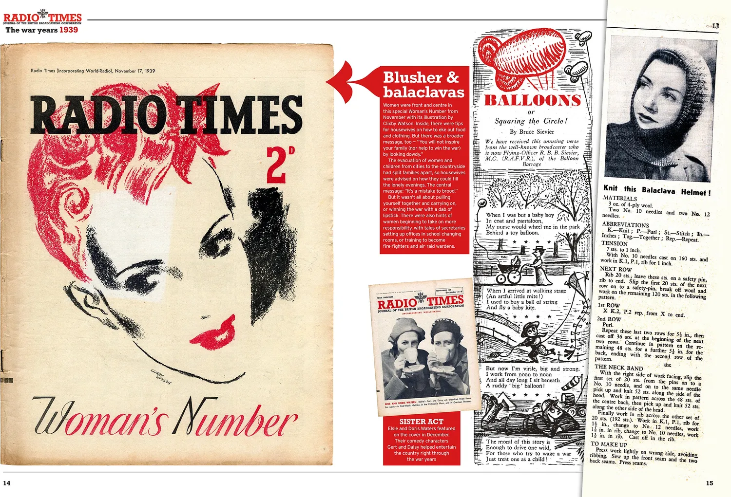 Radio Times The War Years 1939-1946 blad minneutgave