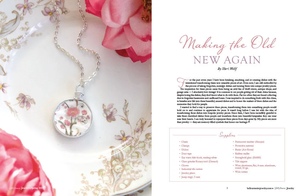 Stampington Belle Armoire Jewelry Spring 2022 blad smykker