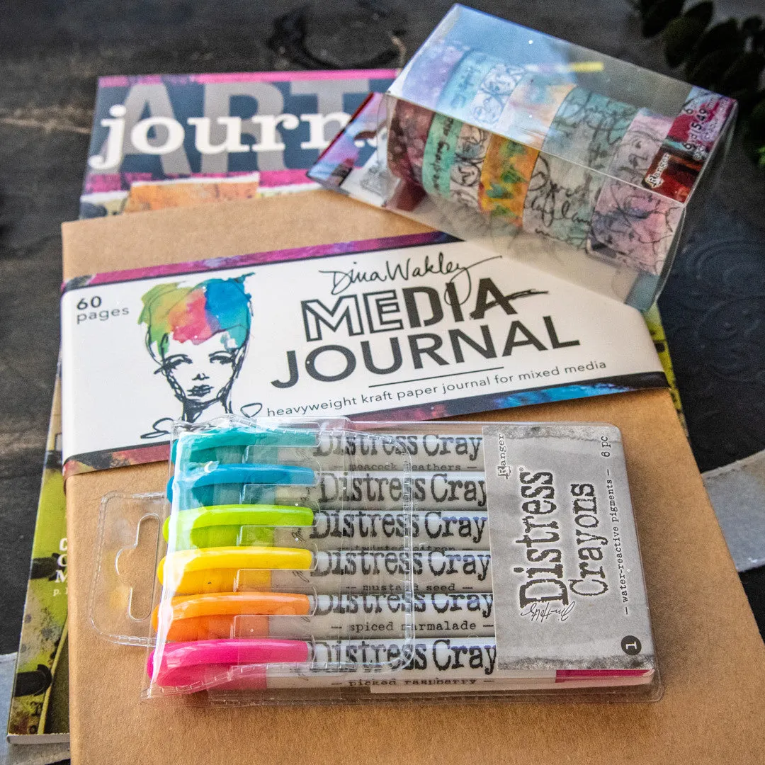 Stampington Art Journaling startsett blad + 3 deler