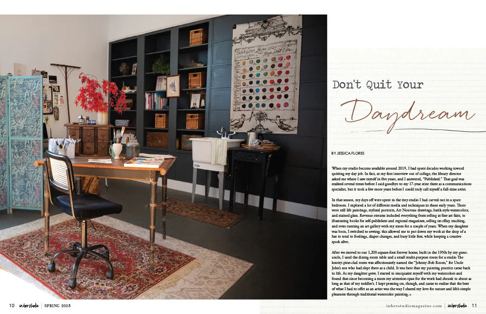 Stampington In Her Studio Spring 2025 blad PDF atelier