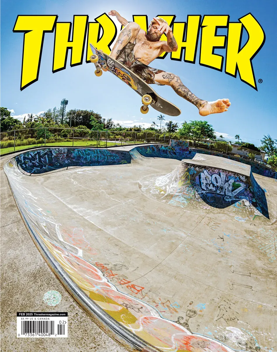 Thrasher Magazine February 2025 blad februarutgaven skate