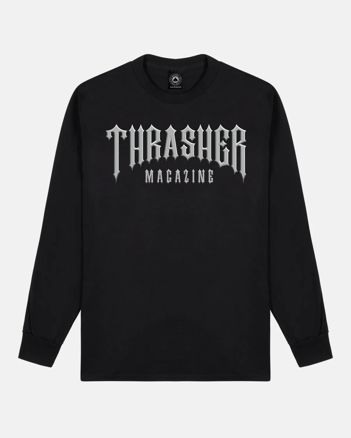 Thrasher Low Low langermet skjorte svart bomull