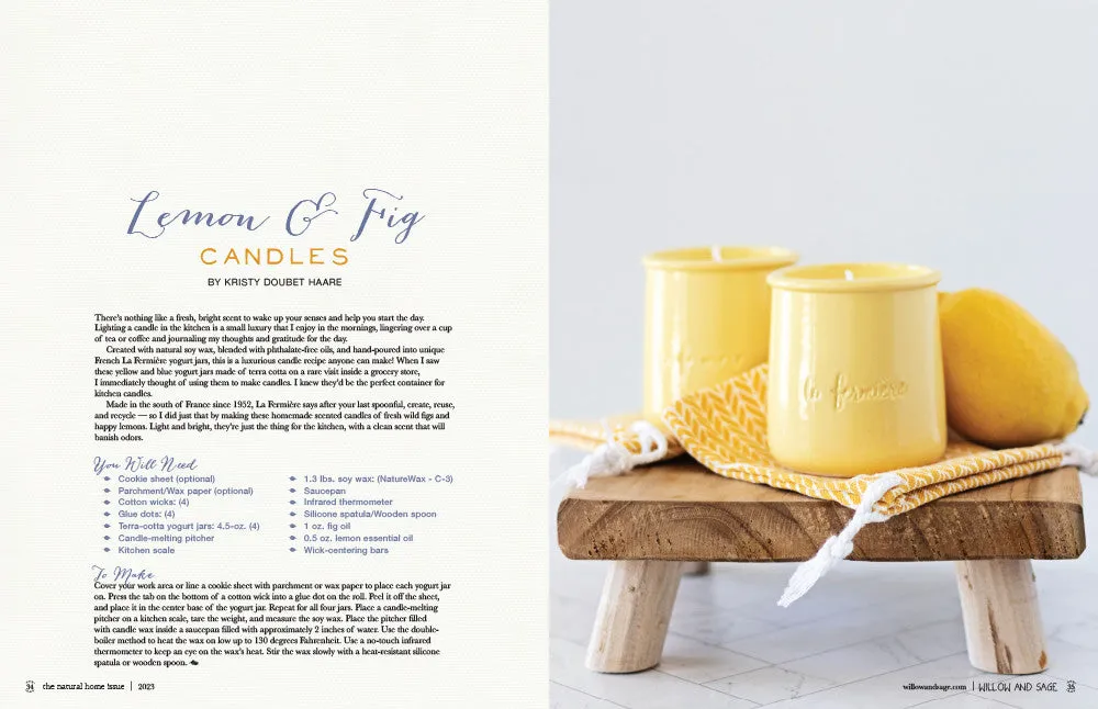 Willow and Sage Natural Home V4 e-blad PDF rengjøring