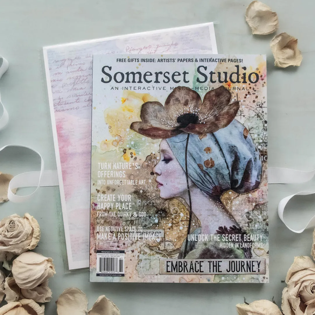 Stampington Somerset Studio Spring 2026 collage kit papir