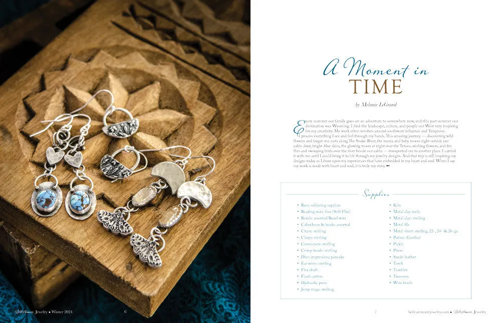 Stampington Belle Armoire Jewelry Winter 2024 blad smykker
