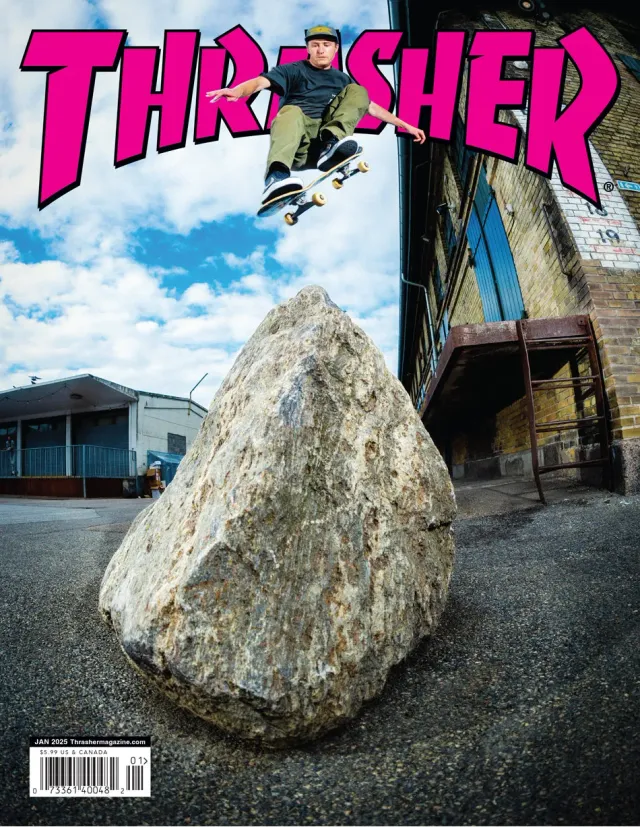 Thrasher Magazine januar 2025 blad enkeltutgave