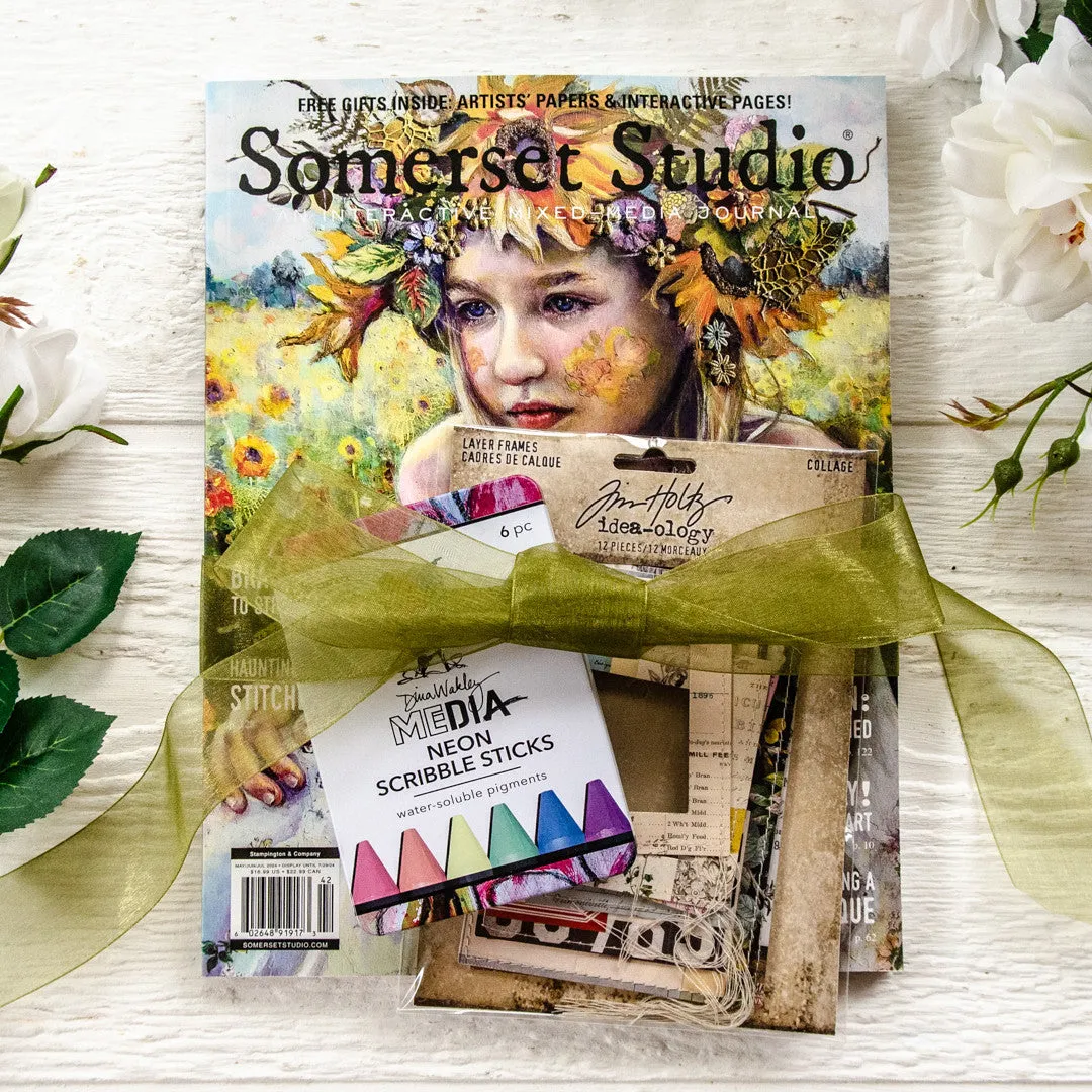 Stampington Layered Frames Somerset Studio bundle Summer 2024