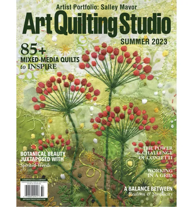 Stampington Art Quilting Studio blad sommer 2023 144 sider