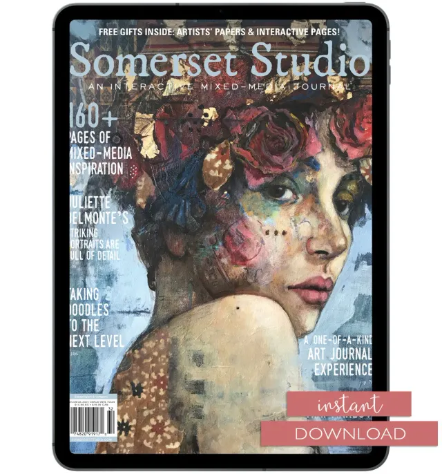 Stampington Somerset Studio Summer 2023 blad PDF mixed-media