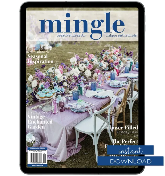Stampington Mingle Winter 2023 e-blad PDF selskap fest