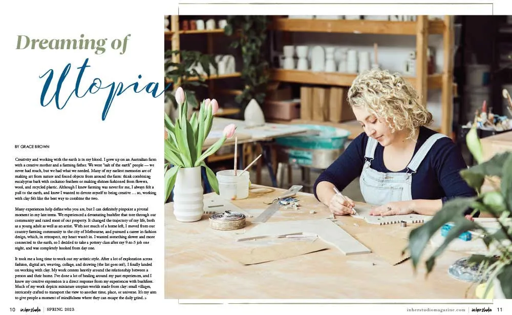 Stampington In Her Studio Spring 2023 blad 160 sider