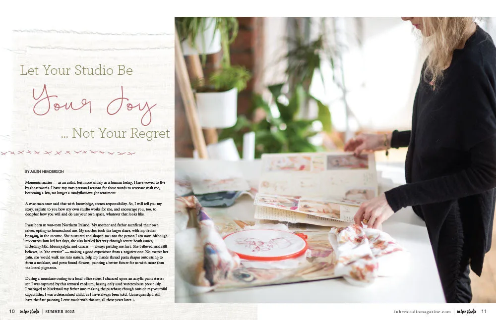 Stampington In Her Studio Summer 2025 bladet 160 sider