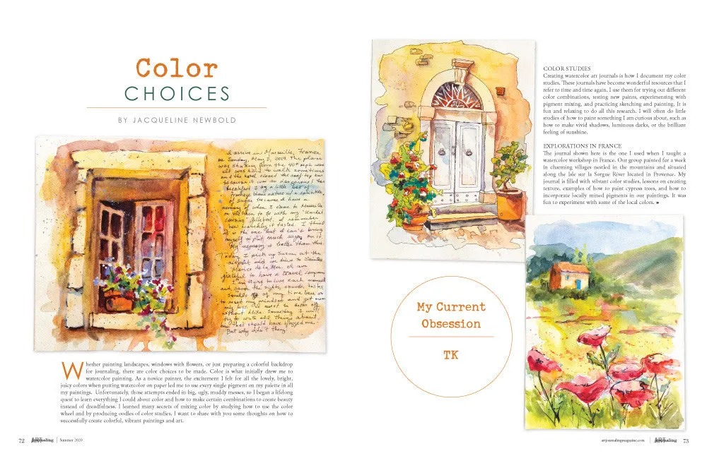 Stampington Art Journaling Summer 2020 blad digital utgave journal