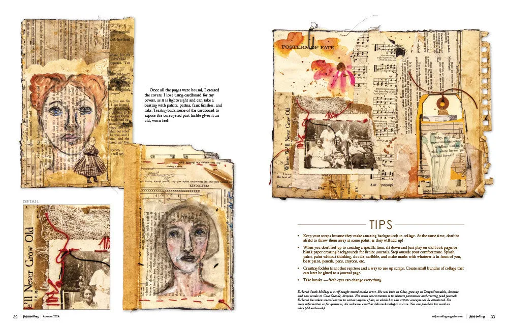Stampington Art Journaling Autumn 2024 blad PDF-nedlasting 144 sider