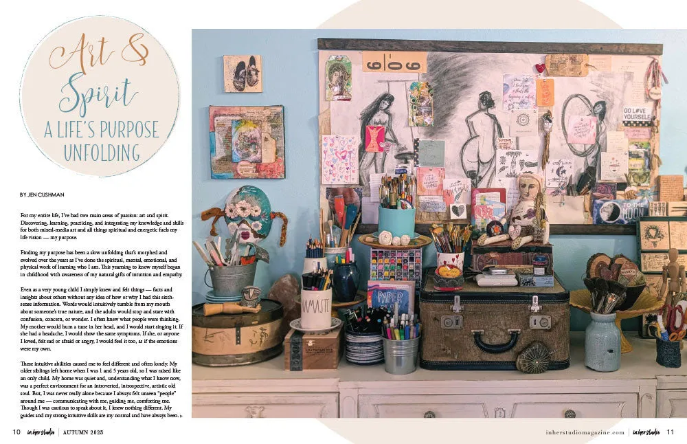 Stampington In Her Studio Autumn 2025 blad atelier 160s