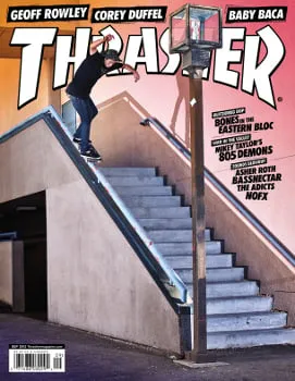Thrasher Magazine september 2012 blad enkeltutgave skateboard