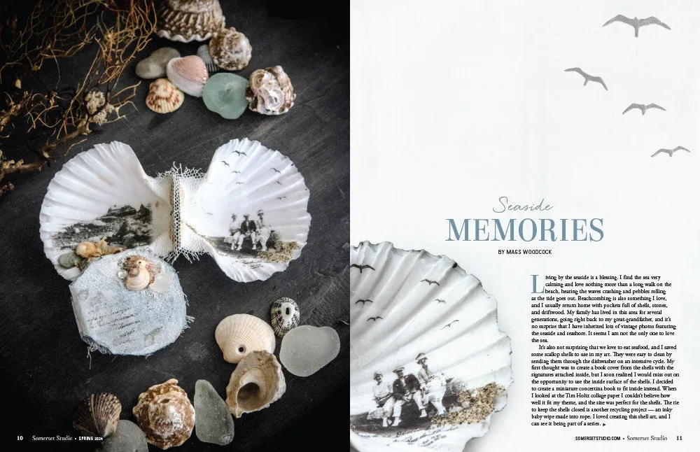 Stampington Somerset Studio Spring 2024 blad PDF mixed-media