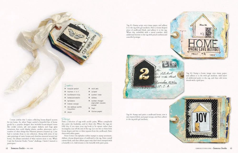 Stampington Somerset Studio Autumn 2020 blad digitalutgave