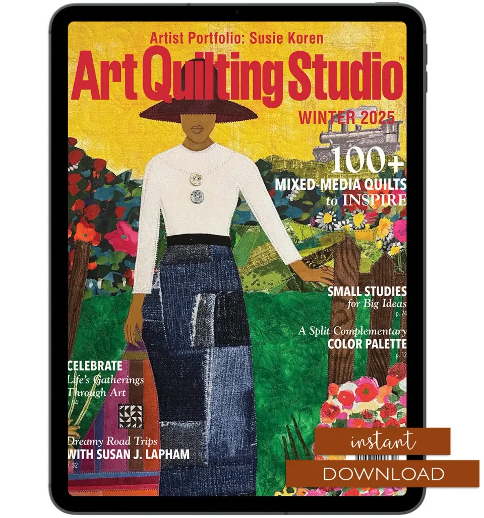 Stampington Art Quilting Studio Winter 2025 nedlasting quilt