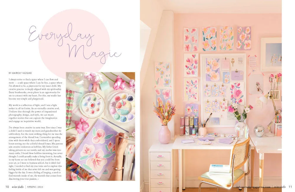 Stampington In Her Studio Spring 2021 blad digital utgave
