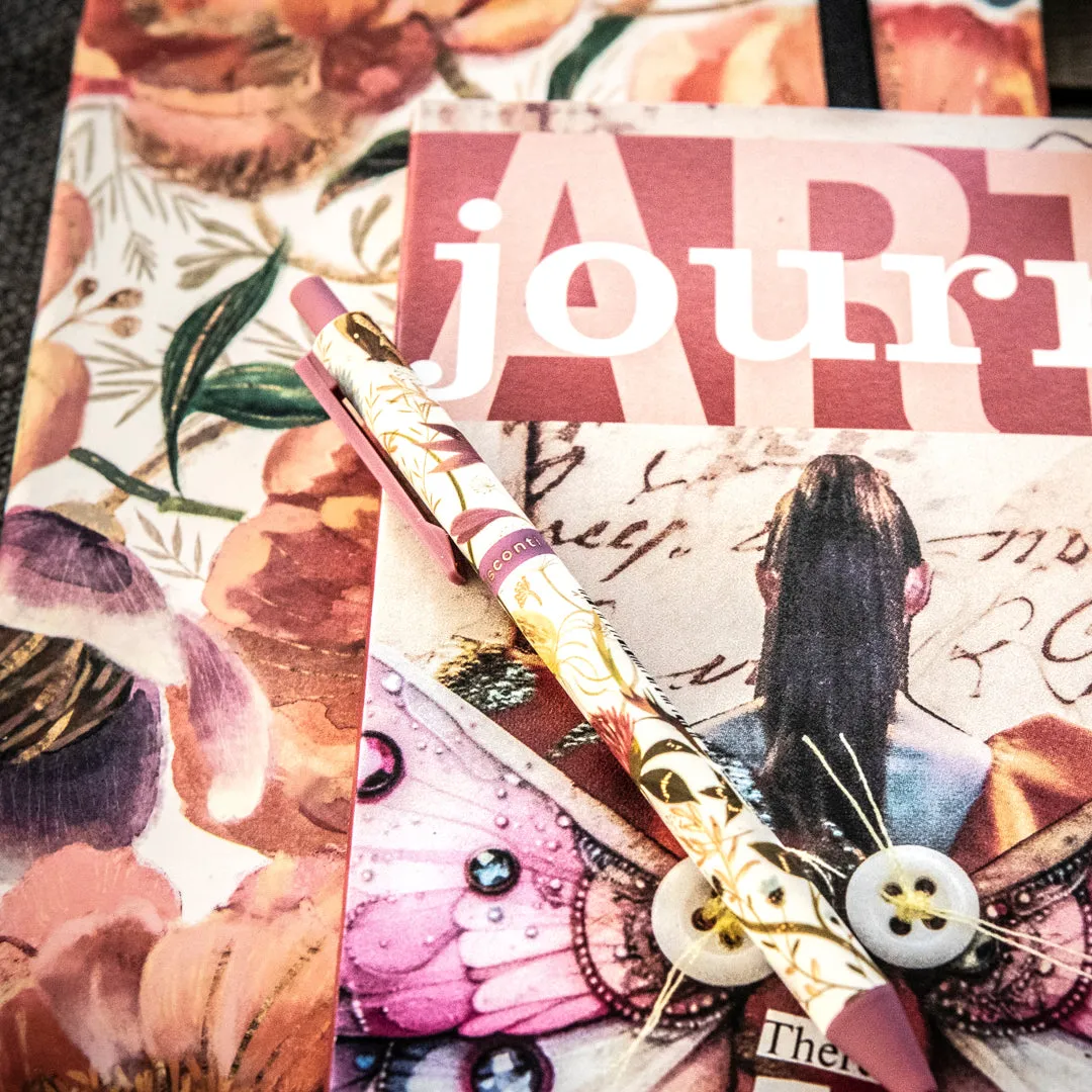 Stampington Blooms Art Journaling pakke journal + penn