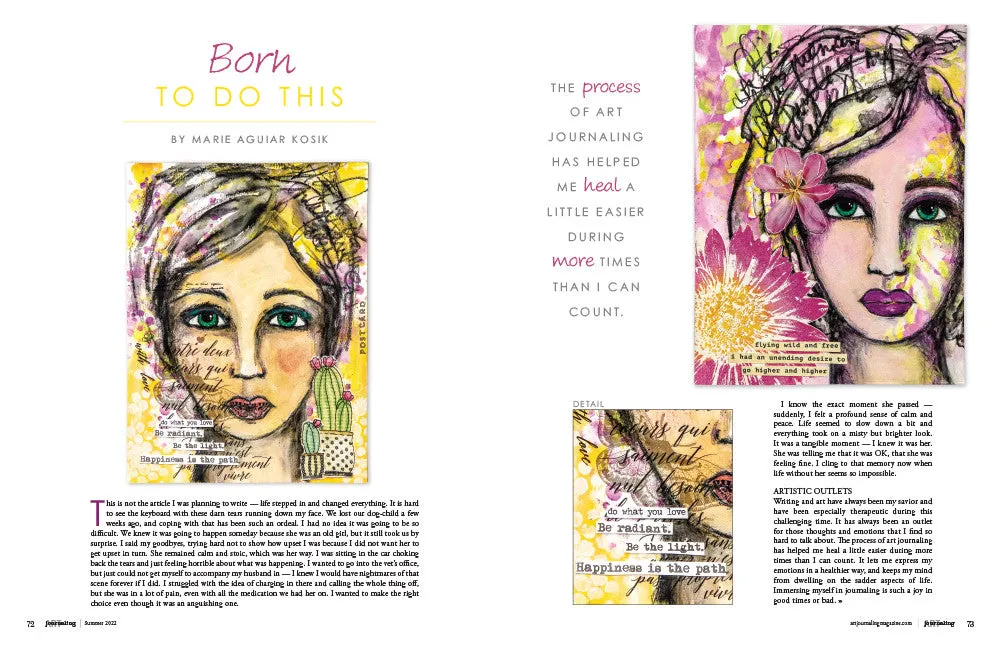 Stampington Art Journaling Summer 2022 blad 144 sider