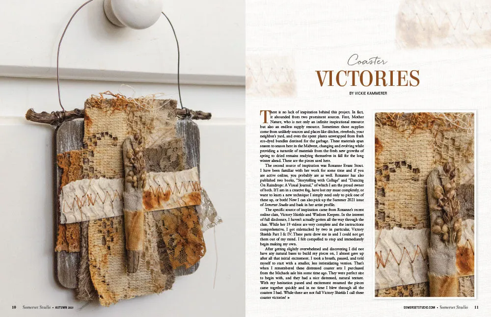 Stampington Somerset Studio Autumn 2021 blad PDF naturkunst