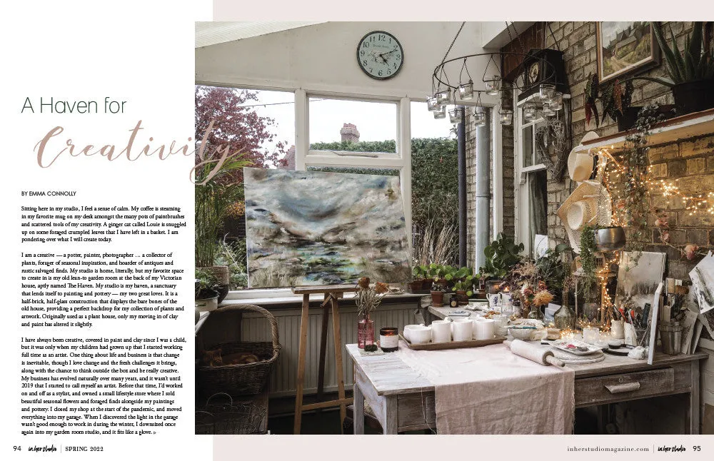 Stampington In Her Studio Spring 2022 blad digital kreativt