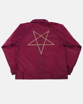 Thrasher Pentagram coachjakke bordeaux nylon