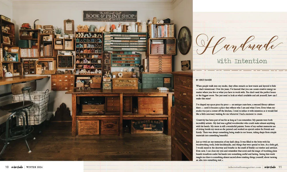 Stampington In Her Studio abonnement kunstblad 4 nummer