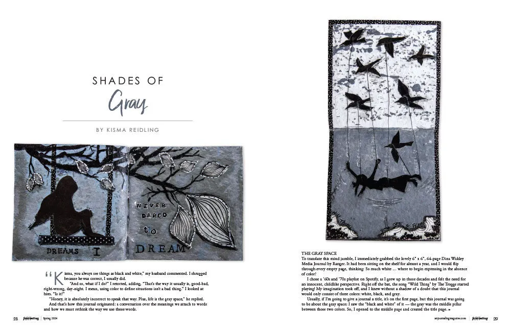 Stampington Art Journaling Spring 2024 blad PDF 144 sider