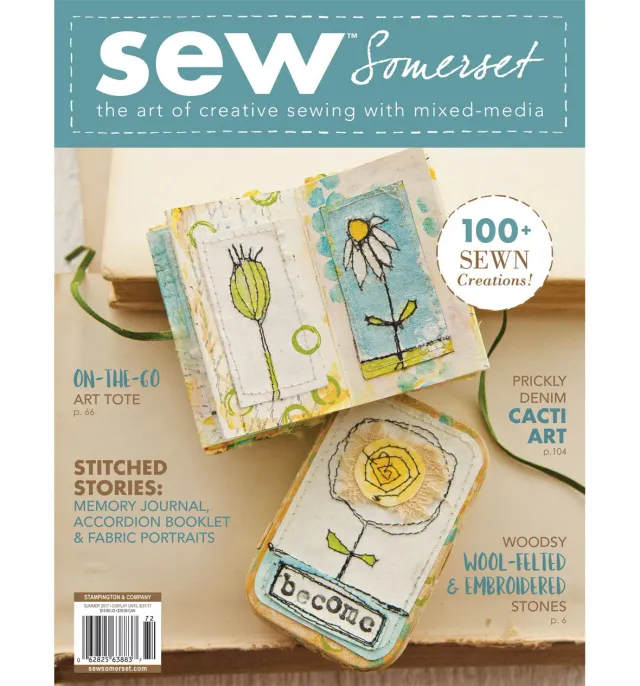 Stampington Sew Somerset Summer 2017 blad søm