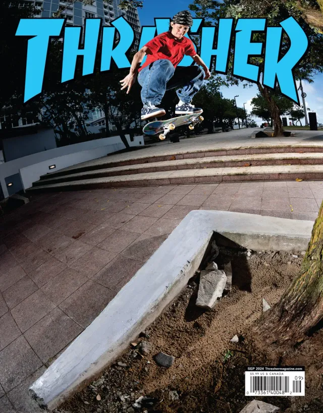 Thrasher Magazine september 2024 blad Alexis Sablone