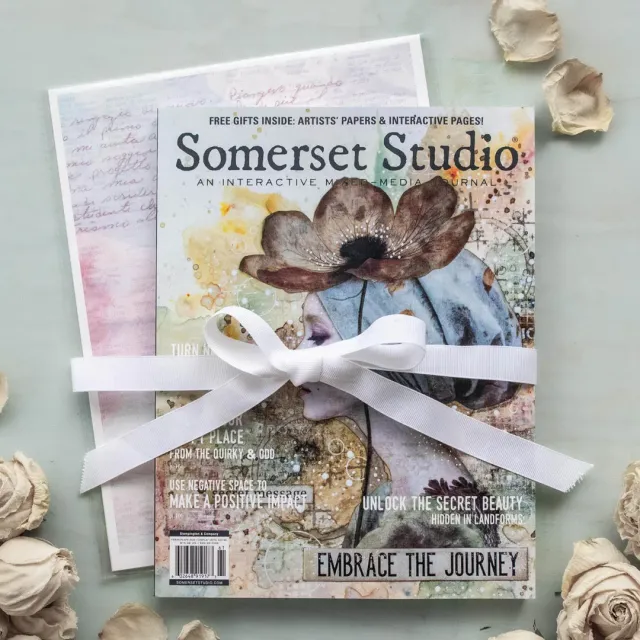 Stampington Somerset Studio Spring 2026 collage kit papir