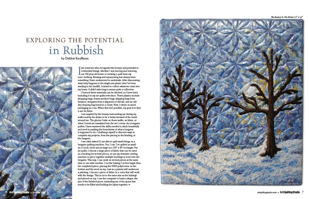 Stampington Art Quilting Studio Summer 2024 e-blad PDF quilt