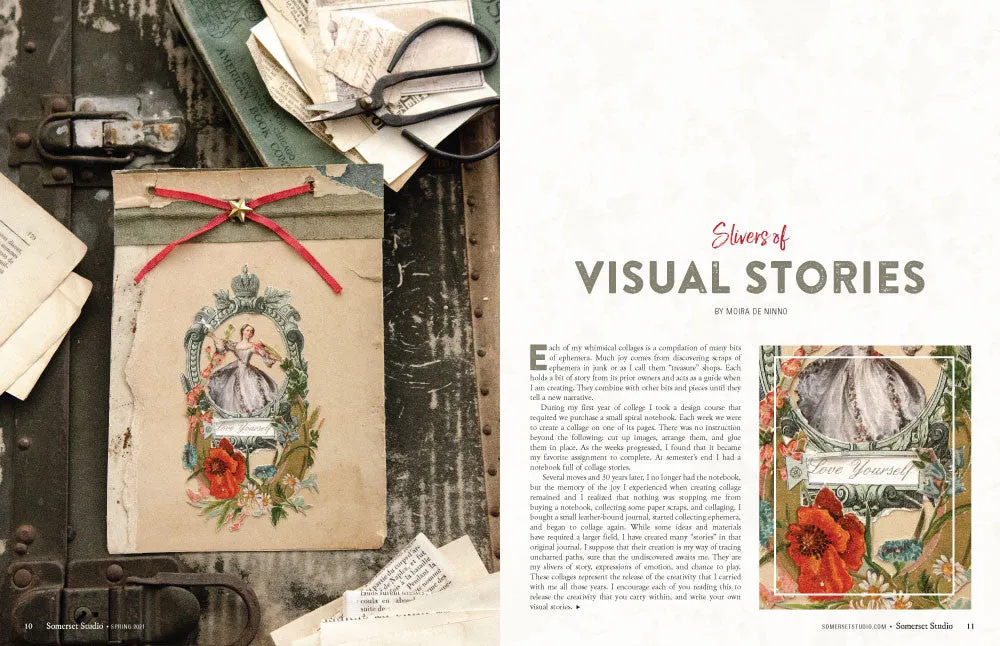 Stampington Somerset Studio Spring 2021 blad nedlasting 160 sider