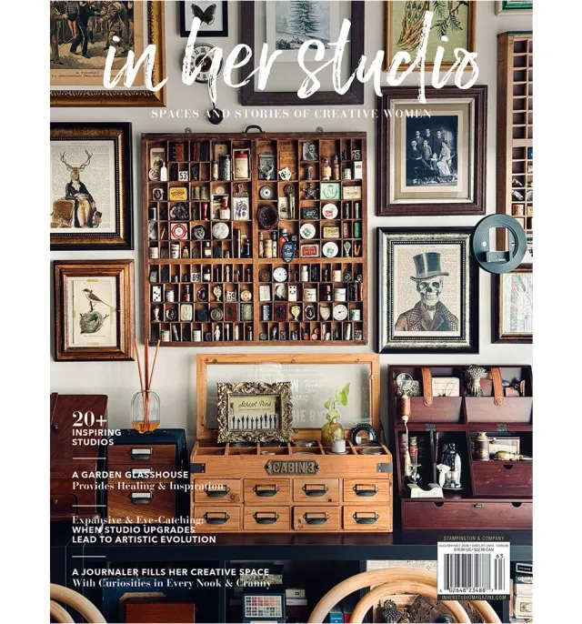 Stampington In Her Studio Autumn 2026 blad 160 sider