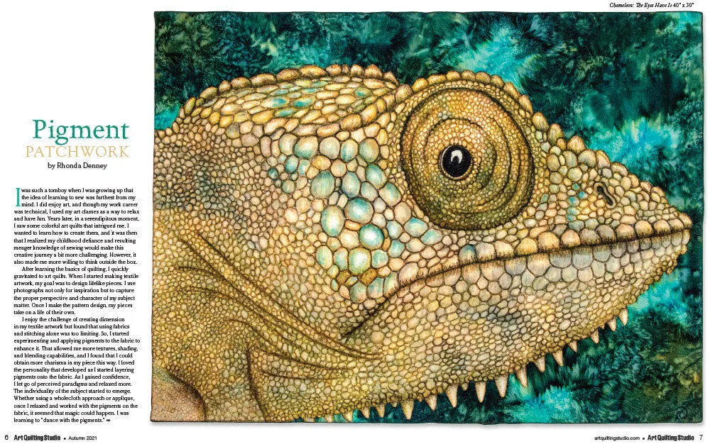 Stampington Art Quilting Studio Autumn 2021 nedlasting PDF