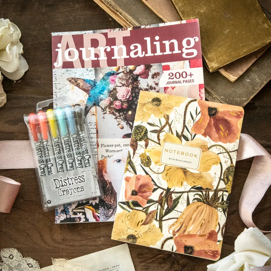 Stampington Soft Petals Art Journaling Bundle pakke havfarger