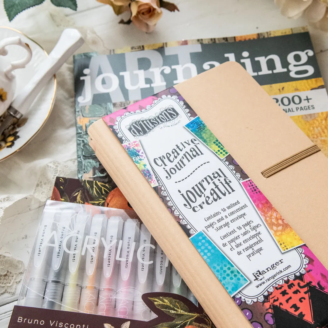 Stampington Art Journaling Spring Citrus bladpakke med journal